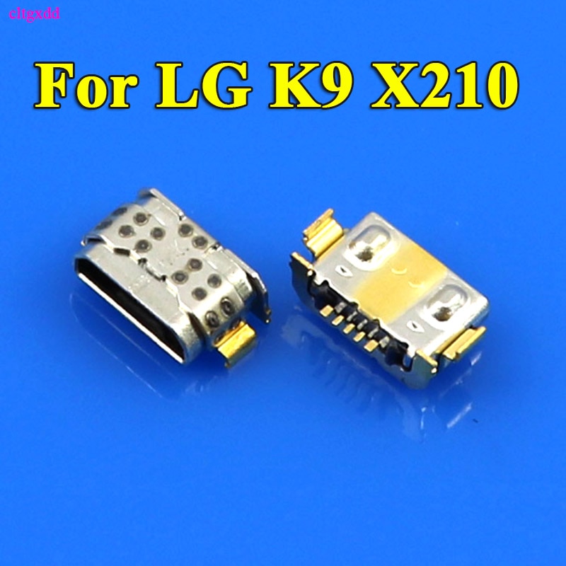 50/100Pcs Voor Lg K9 X210 LM-X210EM LMX210EM Opladen Micro Usb Poort Connector Connector Jack Micro Usb Socket lader