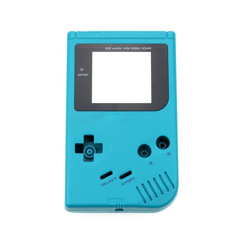 YuXi For GameBoy Classic Game Replacement Case Plastic Shell Cover for GBO DMG Console housing For GB Case: Cyan