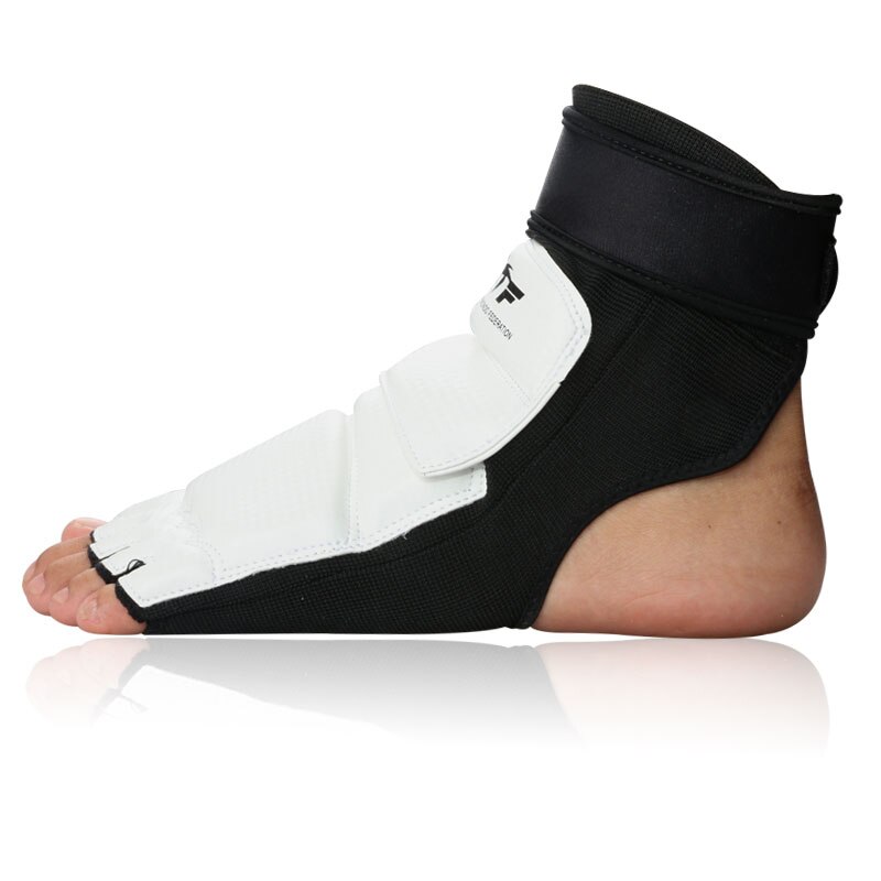 Protector de pie para Taekwondo, Protector de Karate para pies, WTFJudo equipo blanco, equipo de entrenamiento de boxeo y lucha, Protector de tobillo para adultos y niños: XL