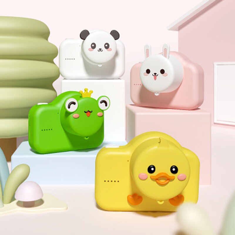 Mini cute cartoon children camera 20MP 2.0inch IPS Color screen Front rear dual camera great for children birthday