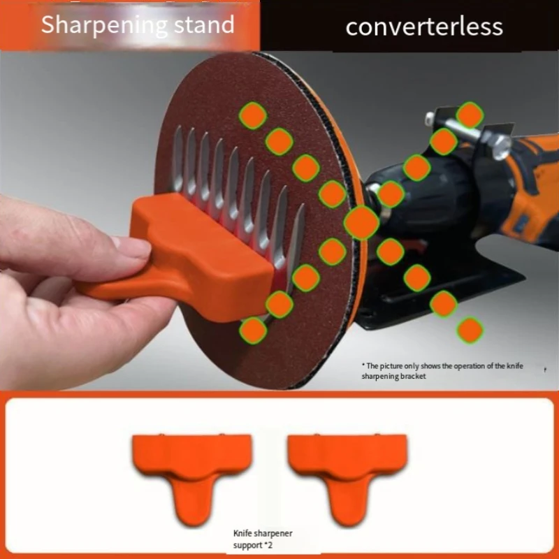 Electric Sheep Shearing Blade Sharpener Wool Clippers Sandpaper Grinding Machine Blade Sharpener Disc Rotary Tool Fader: Dark Grey
