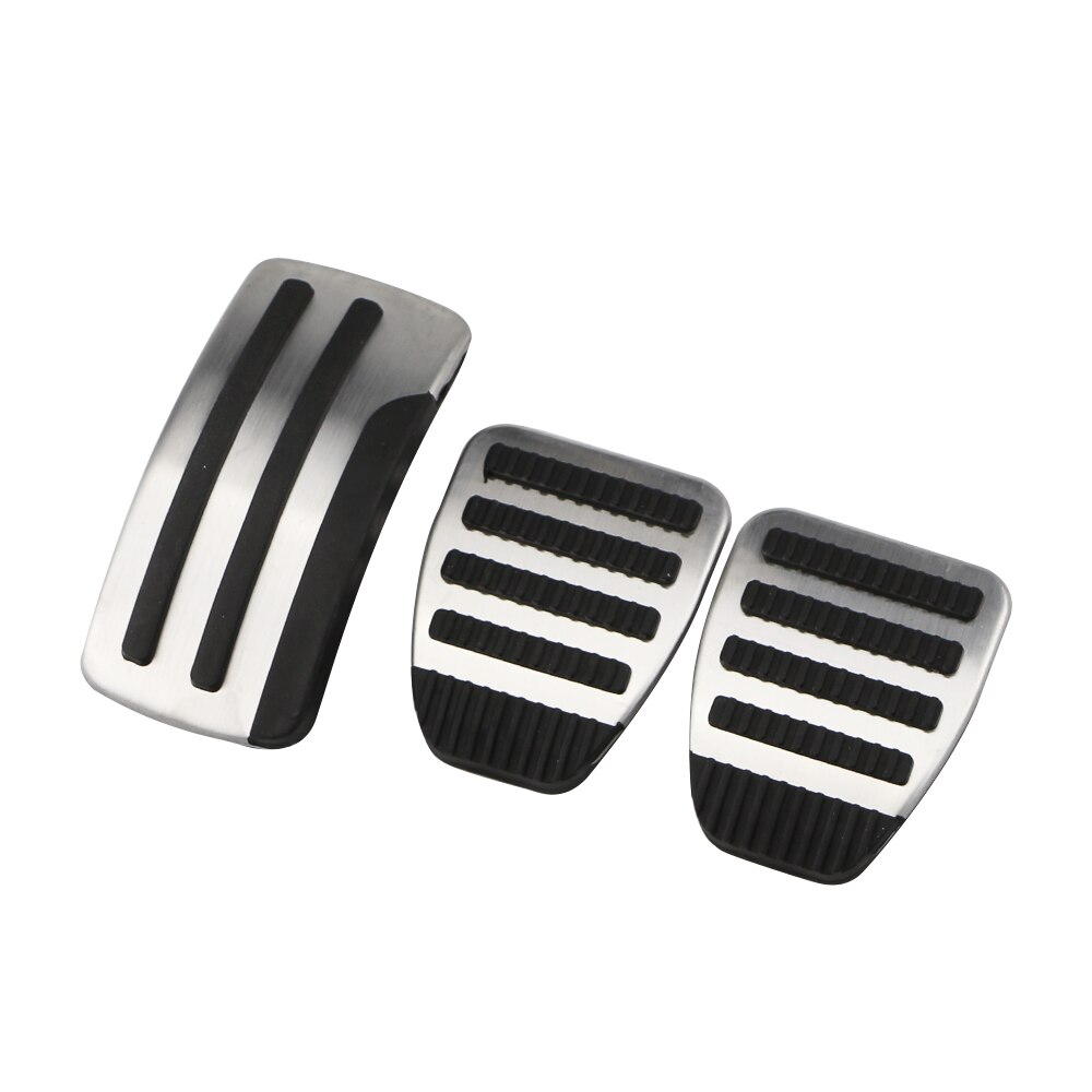Pédales de voiture pour Nissan x-trail T31 Qashqai J10 voiture en acier inoxydable à MT couvre-pédales pour Nissan x-trail Qashqai -15: MT 3 Pcs