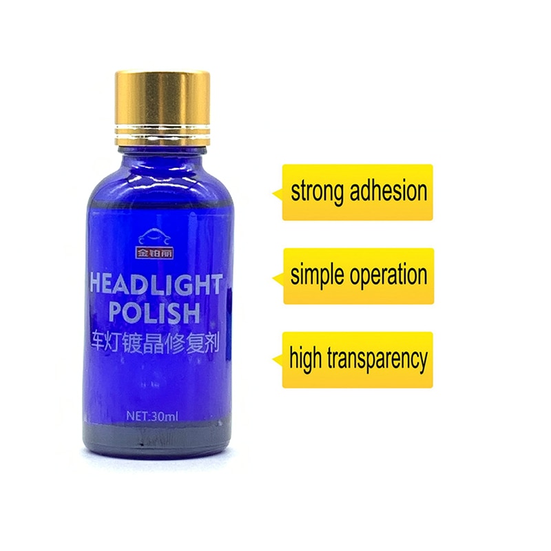 30ML Car Headlight Repair Coating Solution Repair Kit Oxidation Rearview Coating Headlight Polishing Anti-scratch Liquid