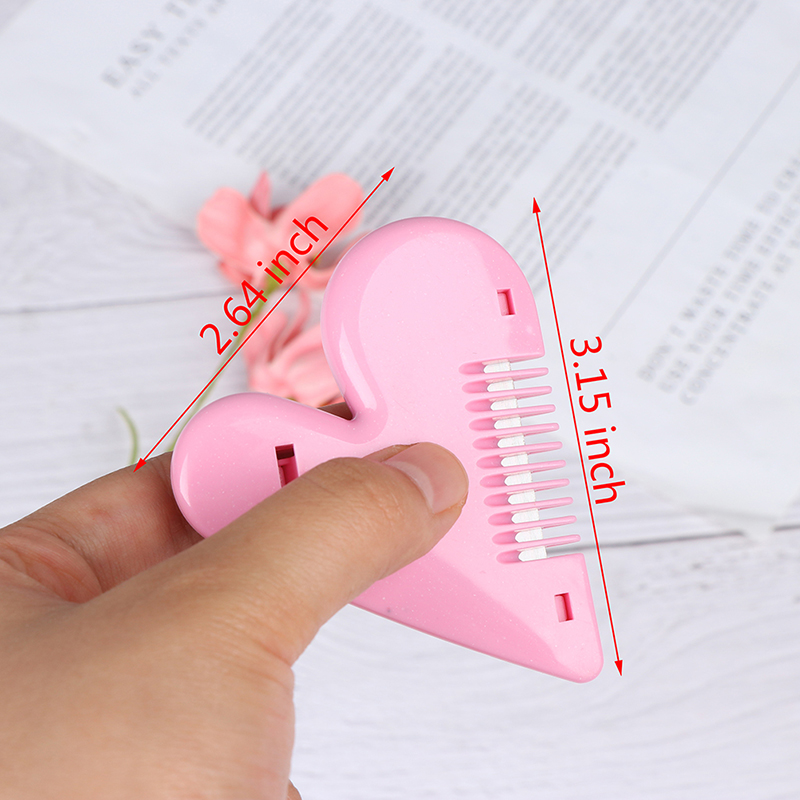 1pcs Pubic Bikini Hair Remover Trimming Tools Heart Shape Thinning Hair Cutting Comb Women Mini Trimming Accessories