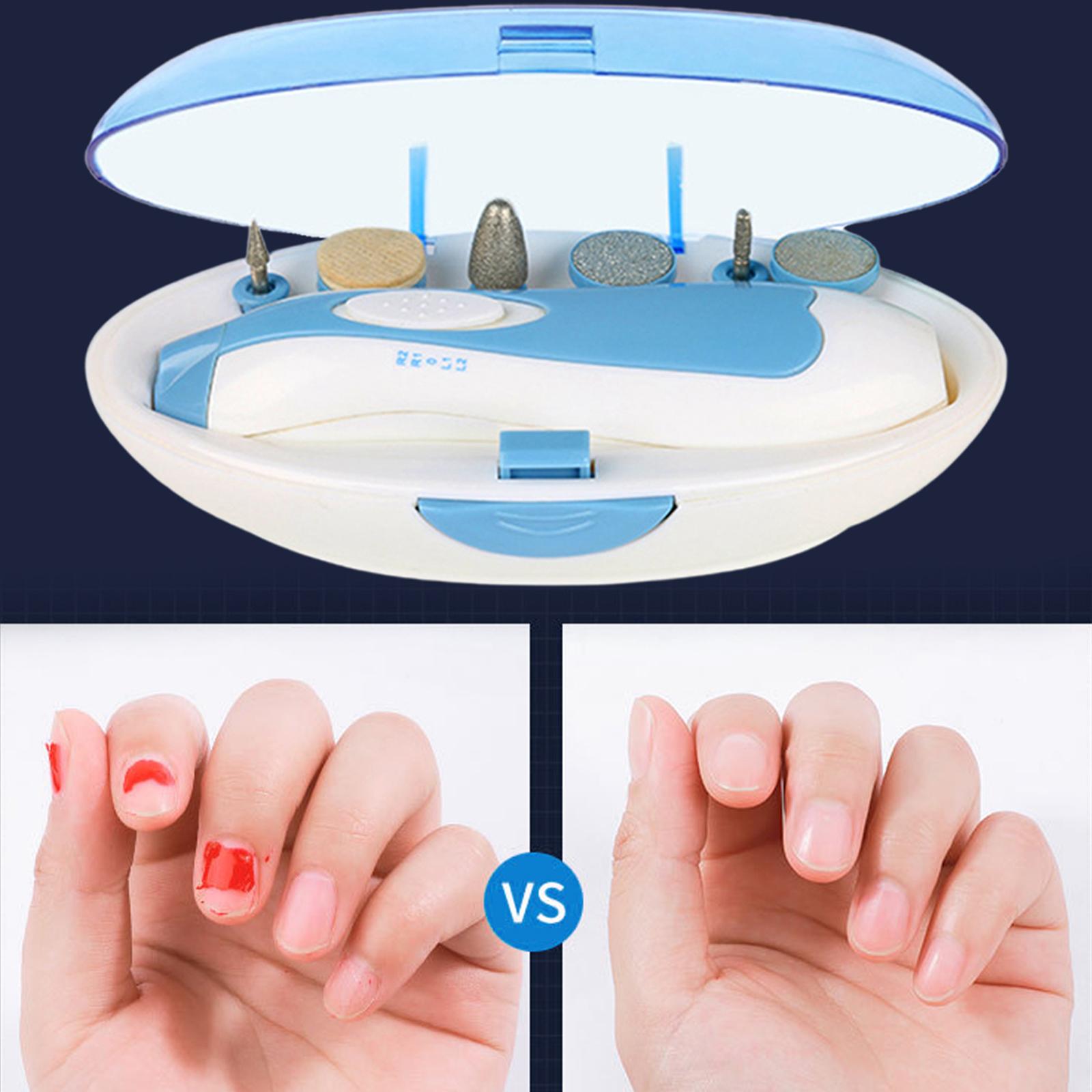 Veilige Elektrische Nagelvijl Clippers 6 In 1 Nail Trimmer Cutter Voor Volwassenen Baby Nagelknipper Cutter Baby Nagelvijl manicure Gereedschap