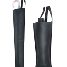 Porte-parapluie de voiture en cuir artificiel | Sac de rangement pour parapluie de voiture, porte-parapluie pliable et étanche, longue ou courte poignée