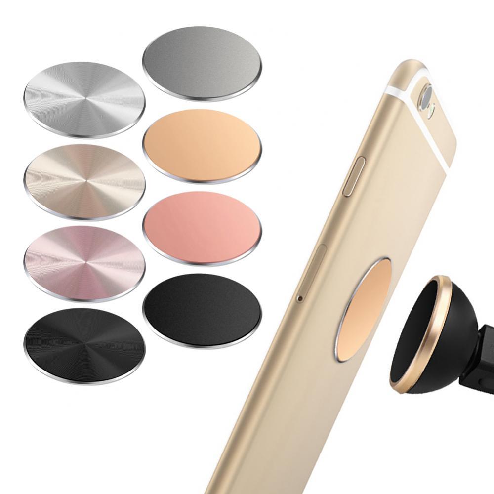 4Pcs Replacement Round Adhesive Metal Plates for Magnetic Mobile Phone Holder держатель для смартфона