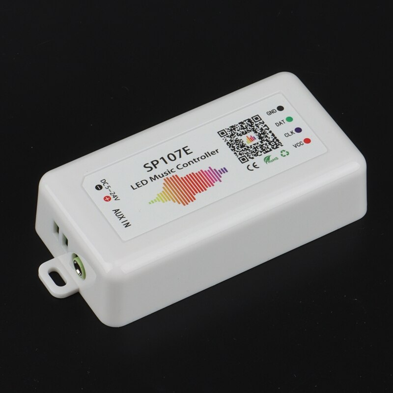 SP107E LED Pixels Strip Light Controller Symphony Bluetooth APP Controller WS2811 Bluetooth Music Full-Color Controller