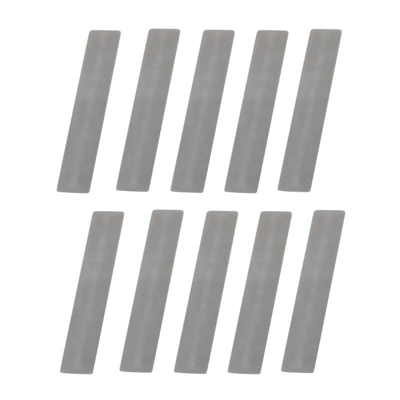 10pcs / Lot for Piston Compressor Valve Valve Plate 11*57mm Shrapnel Gasket Air Compressor Spare Paper L69A: Silver 0.43x2.24in