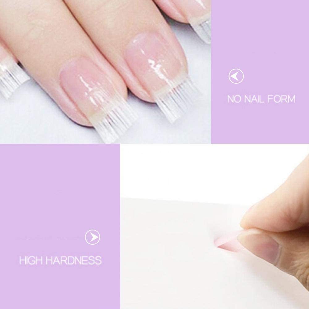 Ongles-embouts d'extension-accessoire Salon-outil fibre de verre Uv-Gel-construction acrylique français-manucure