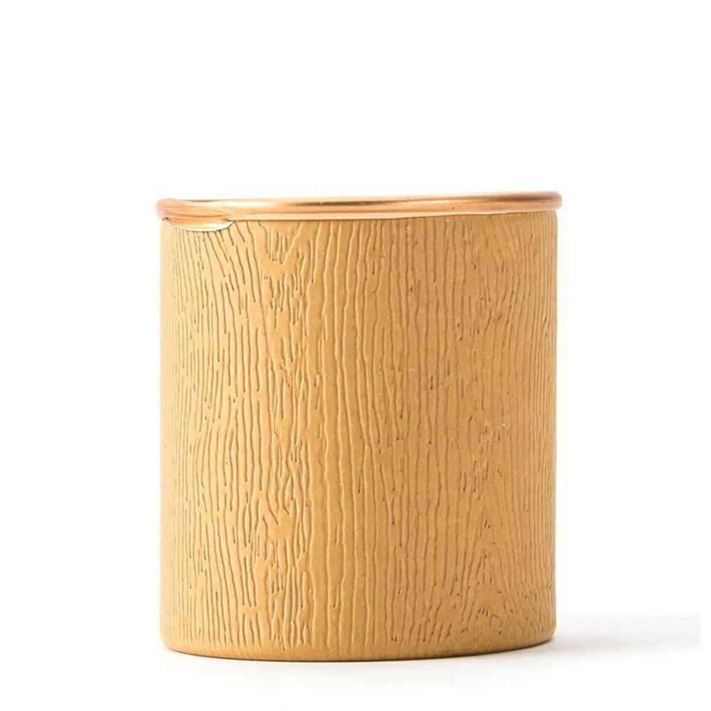Japanese Style Kitchen Tea Box Jar Storage Holder Round Shape Sealed Disposable Tea Packaging Boxes Candy Color Box: Small / Wood Grain Gold