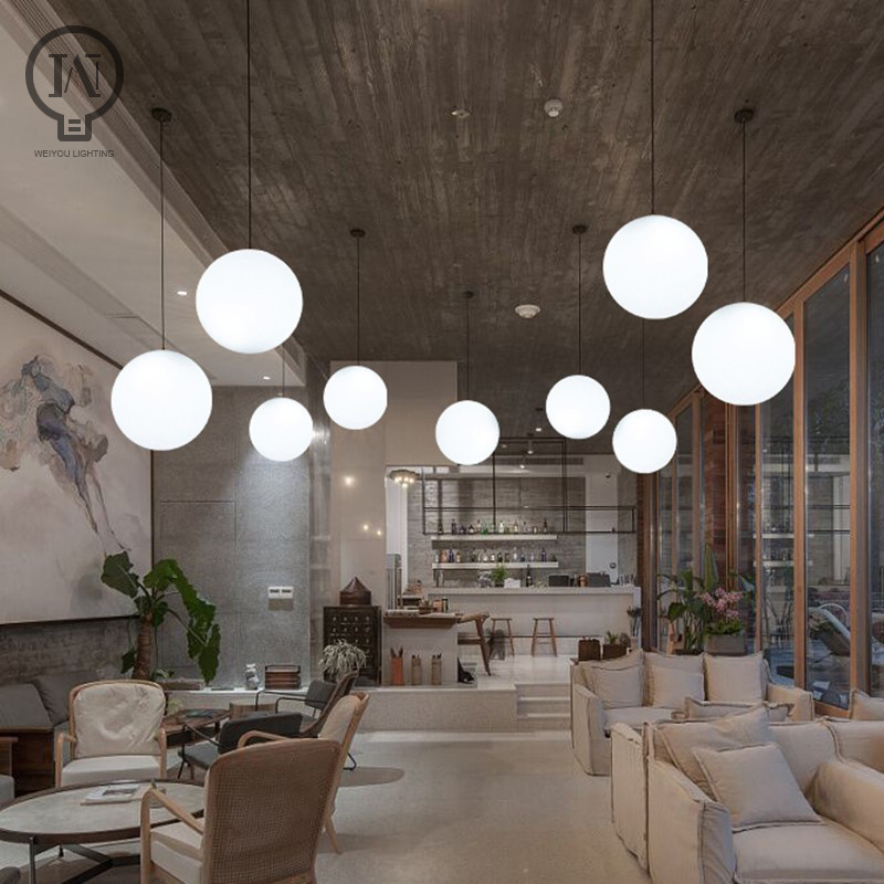 Lámpara colgante de bola de cristal, luminaria E27 dorada/negra/plateada, globo blanco, para Bar, restaurante, decoración, dormitorio