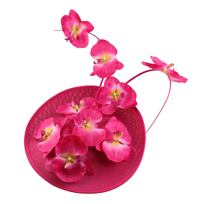 Mulheres Floral Decor Chapelaria Boné, Chá Fascinador Chapéu, Flor Extravagante Headwear, Bonito Headwear, Festa Derby, Elegante senhoras