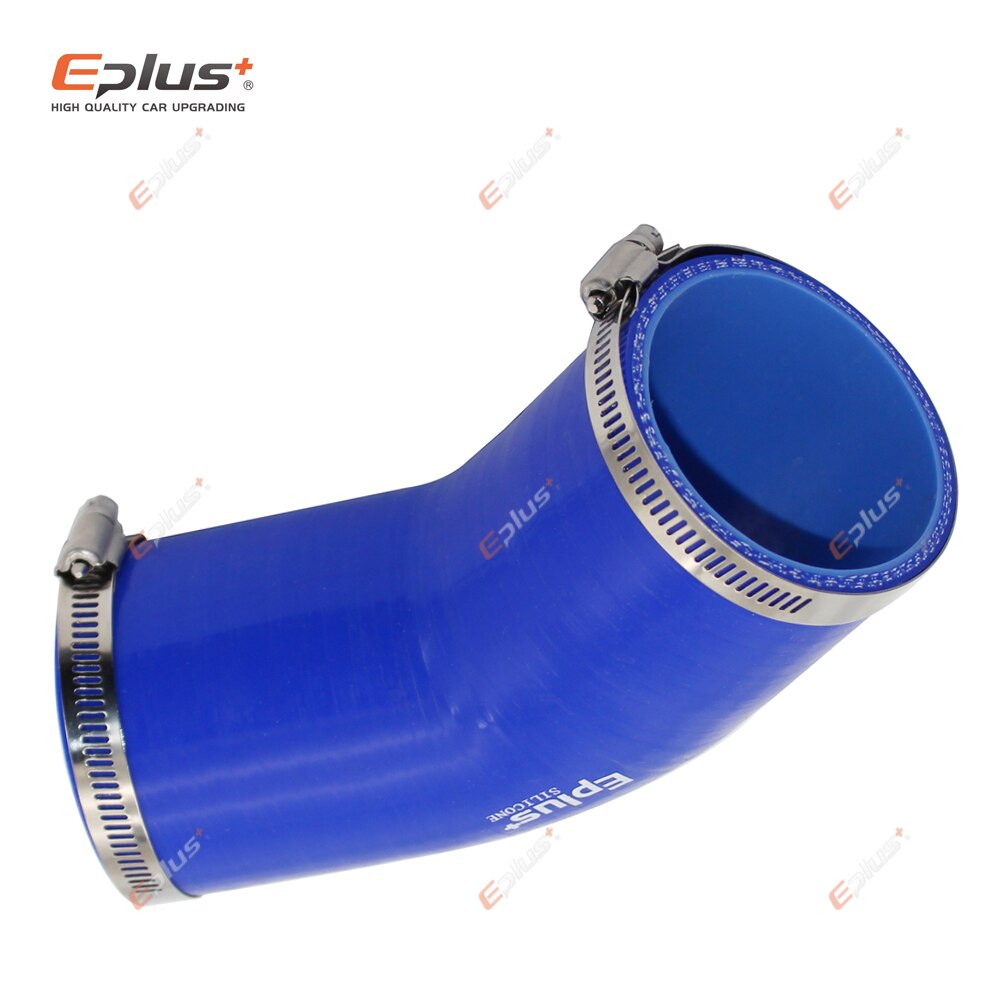 Manguera de tubo de silicona Universal EPLUS, conector de 45 grados, acoplador de tubo de entrada Turbo Intercooler para coche, azul, varios tamaños