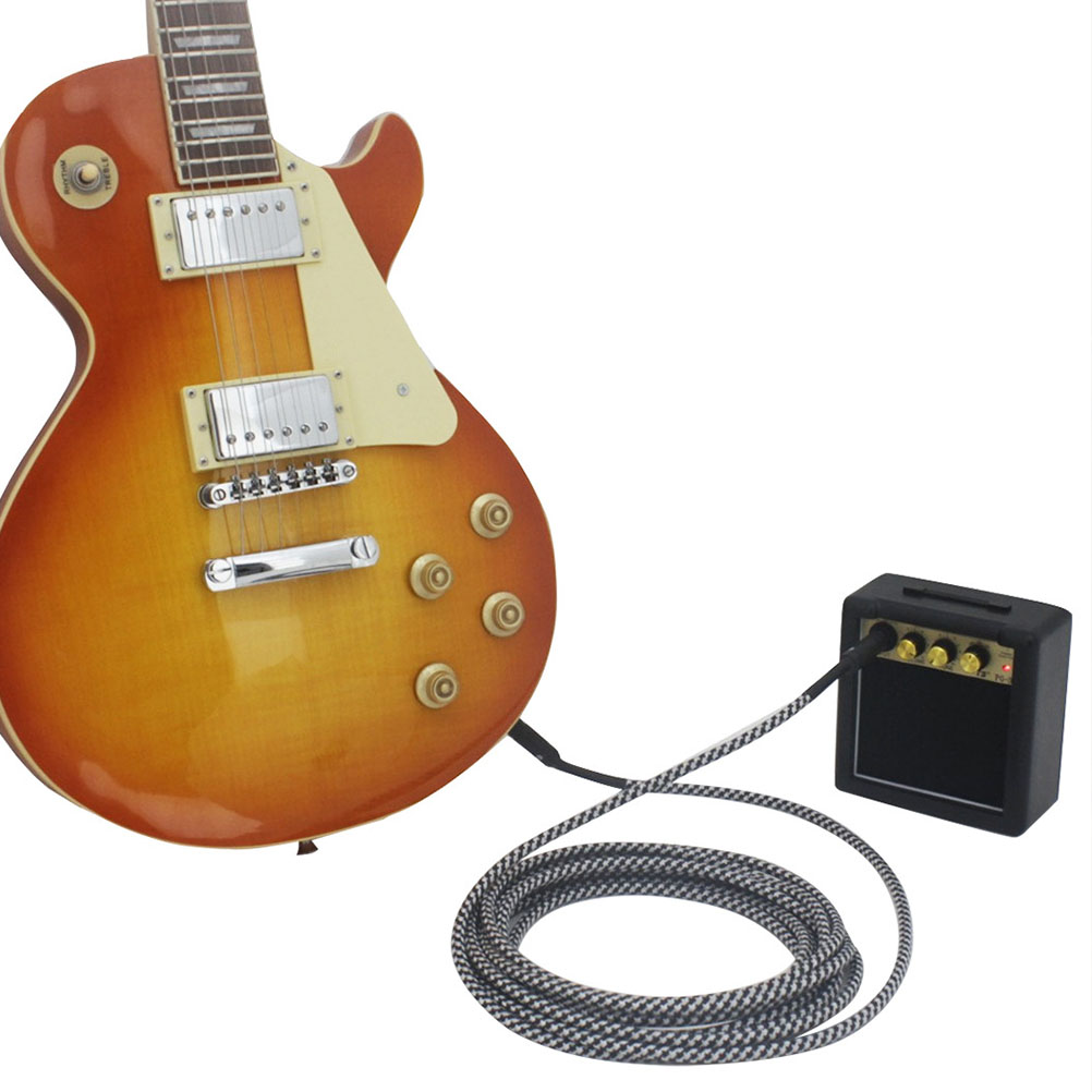 Durable Mini Guitar Amplifier Amp Speaker Guitar Loudspeaker Input Earphone Output Overdrive Effect DC Battery Guitar Accessory