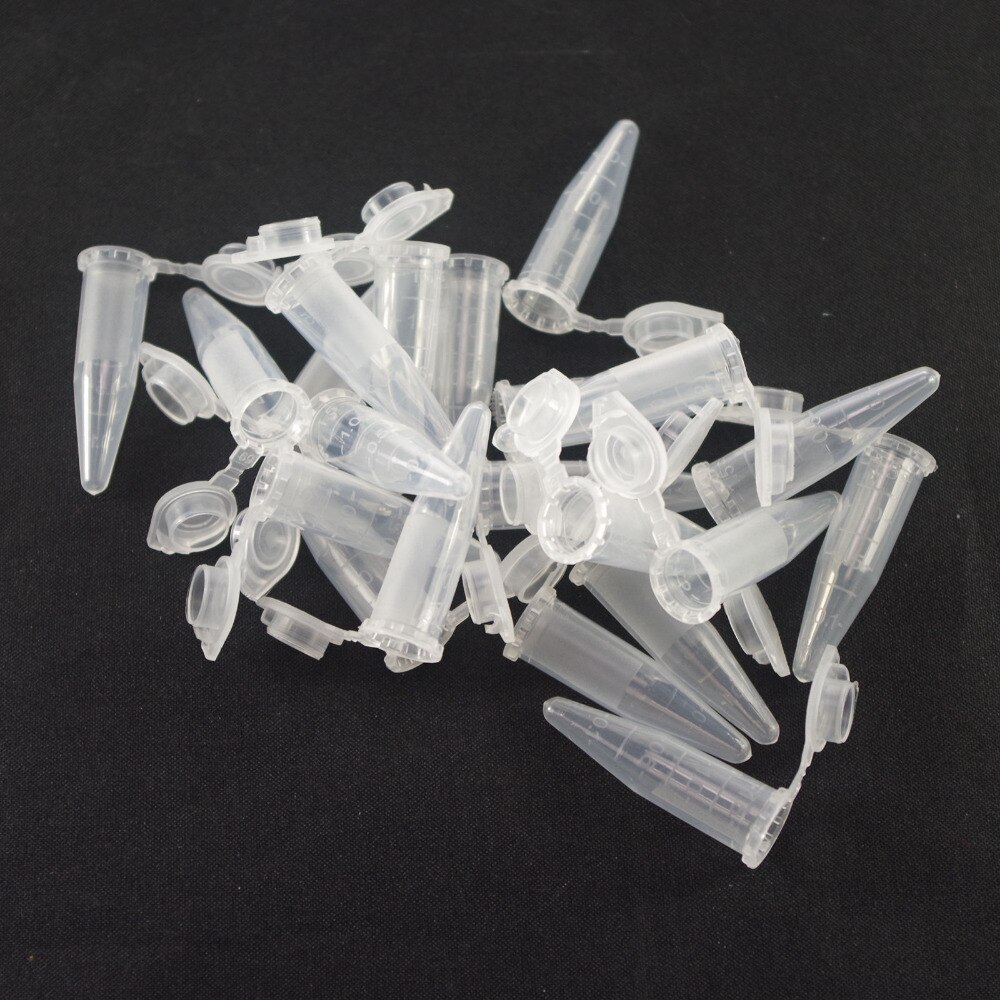 Plastprøverør sentrifugerør 1.5ml v-bunnparti 20