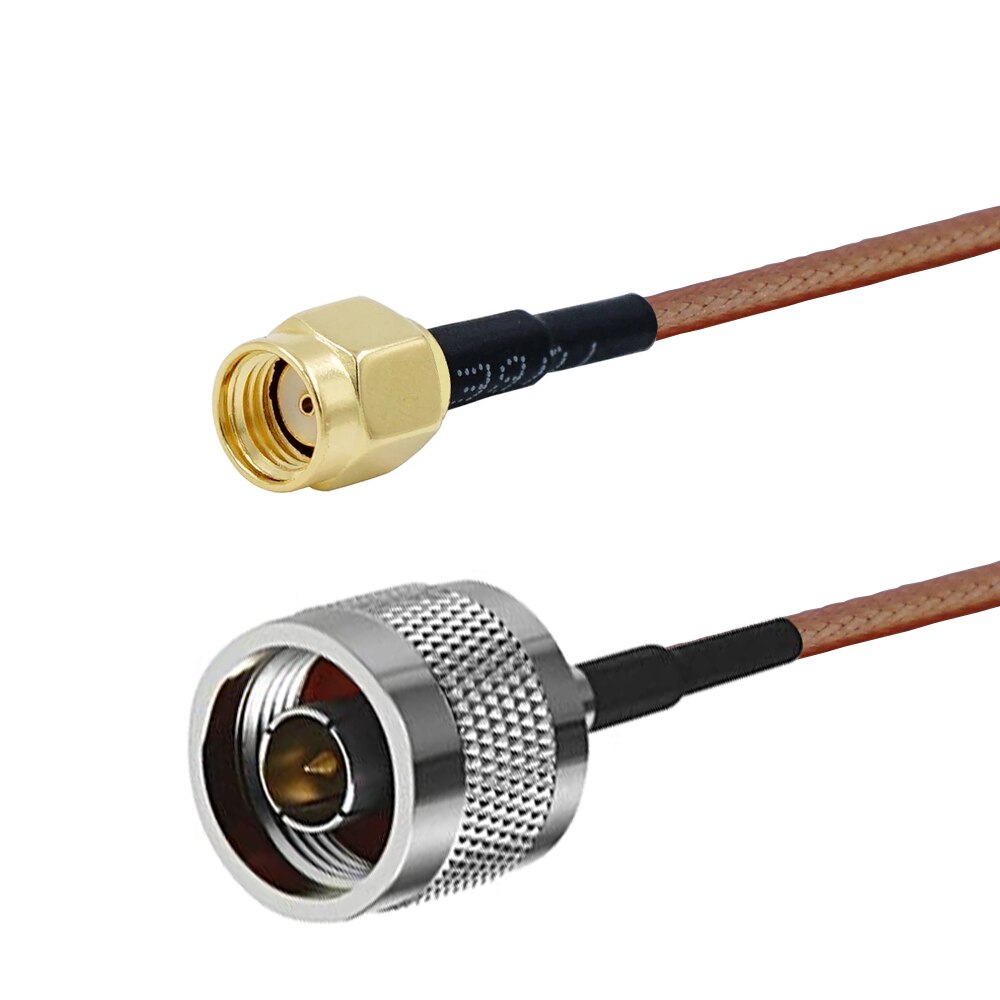 Câble coaxial Type N mâle vers SMA mâle, RG316 50 ohm, cavalier en queue de cochon, choisissez votre longueur,: RP SMAJ-NJ / 200CM