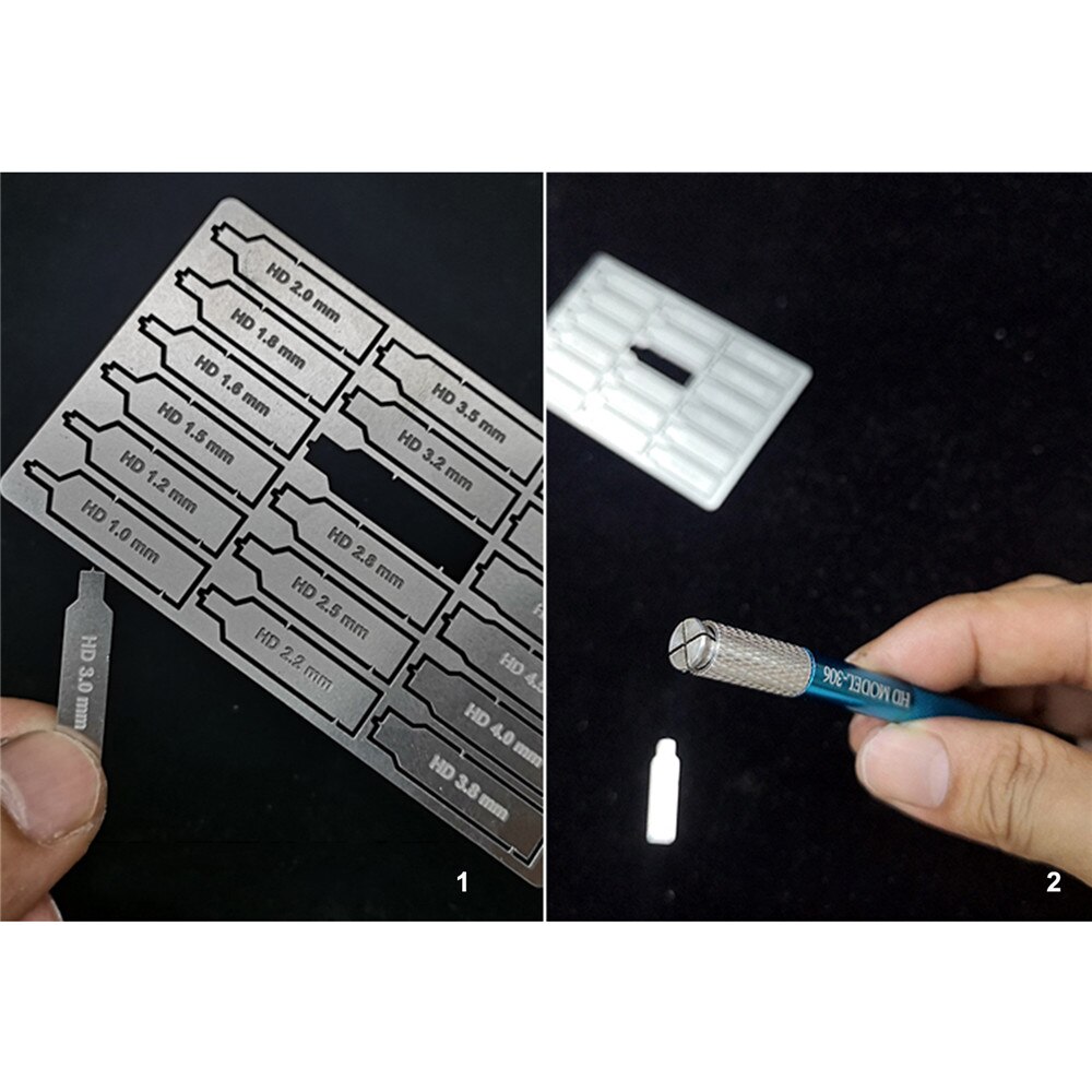 Professionele Platte Bodem Ronde Gat Boren Tool Model Building Modificatie Etsen Gereedschap Met Pen Voor Gundam Accessoires