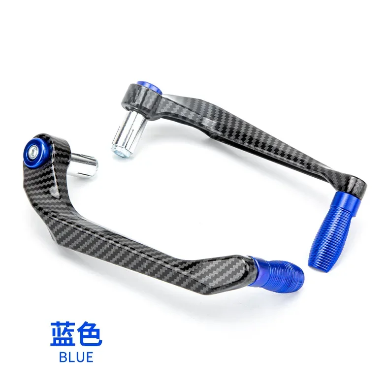 Protège-mains universel Anti-chute CNC pour moto, levier de frein et d'embrayage en alliage, accessoires de Modification: Bleu
