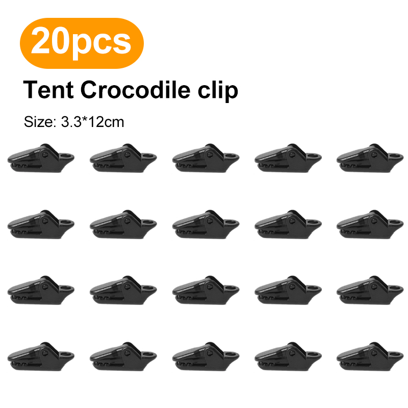 Cleme robuste pentru cort în aer liber, pentru prelată în aer liber, cârlig fix anti-vânt pentru cort de camping, clemă de crocodil pentru camping: Default Title