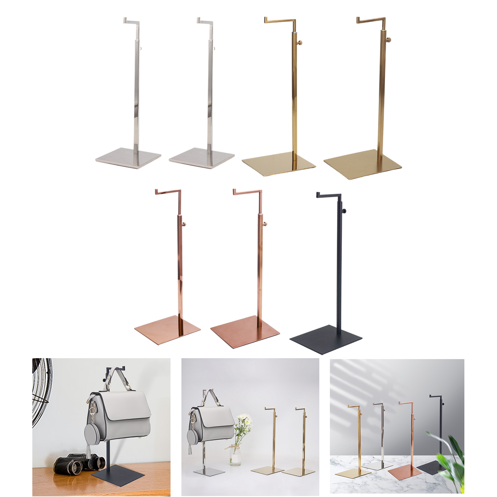 Stainless Steel Single Hook Adjustable Height Hand... – Grandado