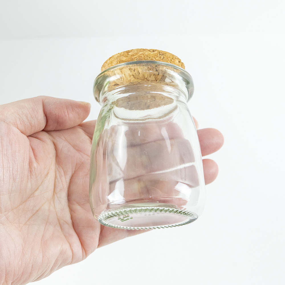 Frascos de vidrio con tapón de corcho para almacenamiento, frascos de grado alimenticio con letras de relleno, estrellas a la deriva, Ideas para manualidades, 6 piezas: Milk