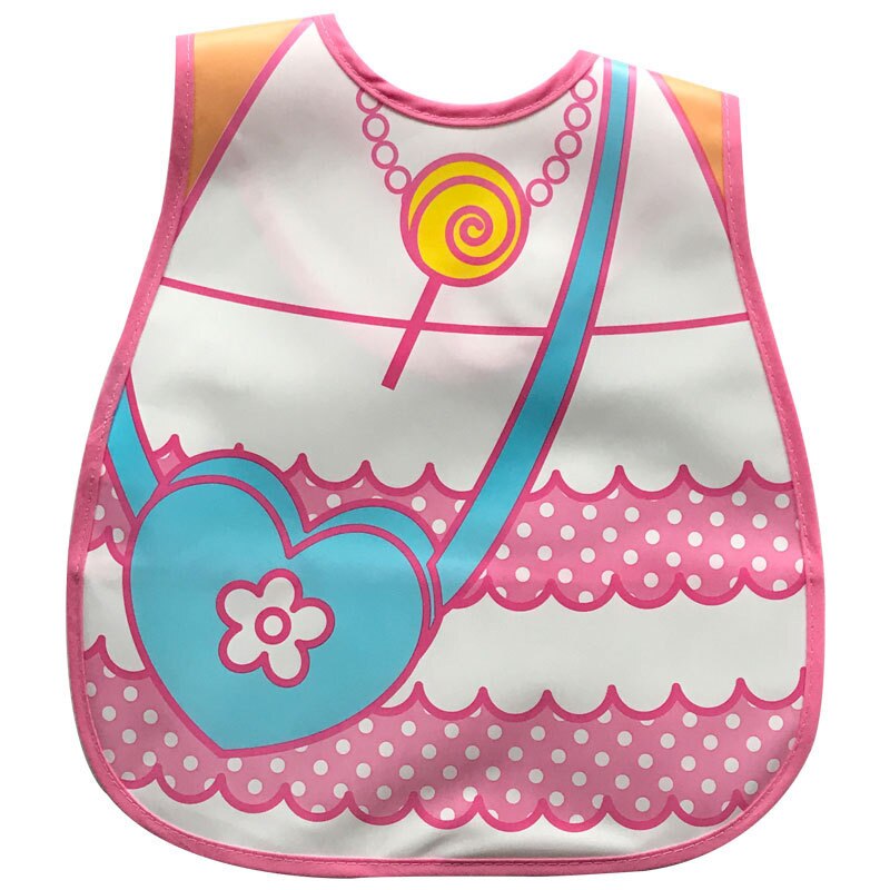 Baby Bibs EVA Plastic Waterproof Lunch Feeding Bibs Baby Cartoon Feeding Cloth Children Baby Apron Babador Bib: 7