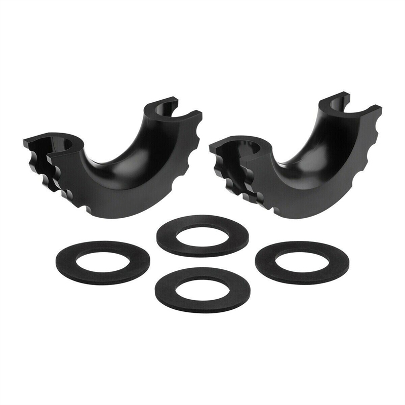 Aisladores de grilletes d-ring con arandelas para grilletes estándar de 3/4 ", protección de parachoques: Negro