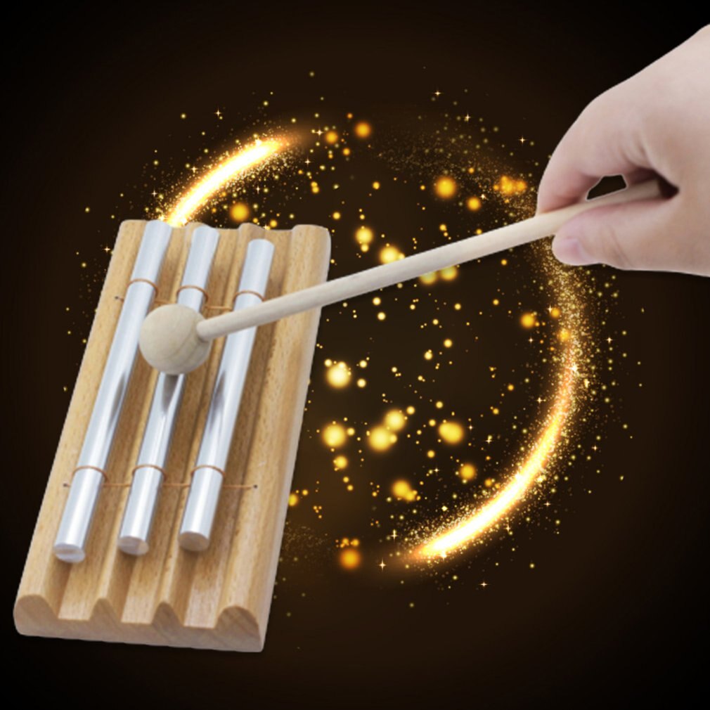 Percussion Instrument Knocking Three Tone Wind Xylophone Knocking Bell Chimes Pia... – Vicedeal