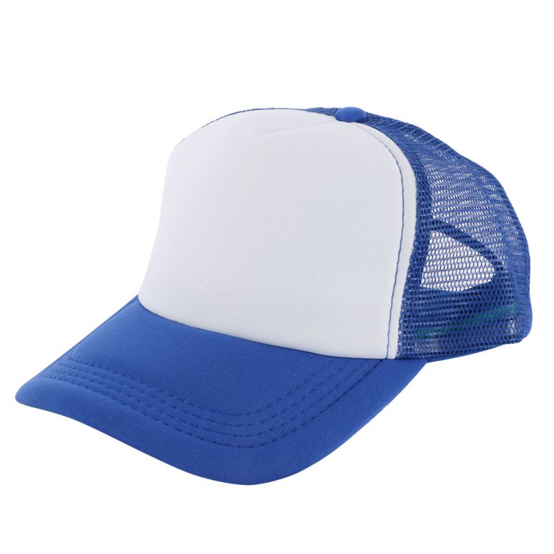 AISPORT Mesh Cap Women Men Sunshade Adjustable Sponge Sports Hats Outdoor Sportswear Accessories: Blue