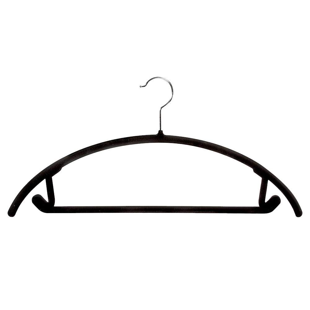 10pcs Home Durable Clothes Rack Ergonomic Pile Coating Non Slip Arched Hangers Swivel Hook Anti Slip Multifunction Space Saving