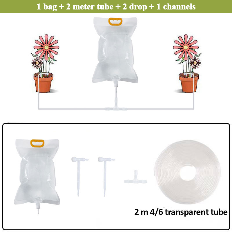 3,5 L Tuin Gieter Automatische Plant Irrigatiezak Verstelbare Infuus Drinkzak Tuinieren Zelfdrinkende Bevruchting Zak: YELLOW