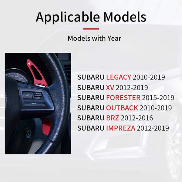 Voor Toyota GT86 Subaru Forester Brz Xv Peddel Aluminium Auto Stuurwiel Versnellingspook Peddels Shifter Uitbreiding