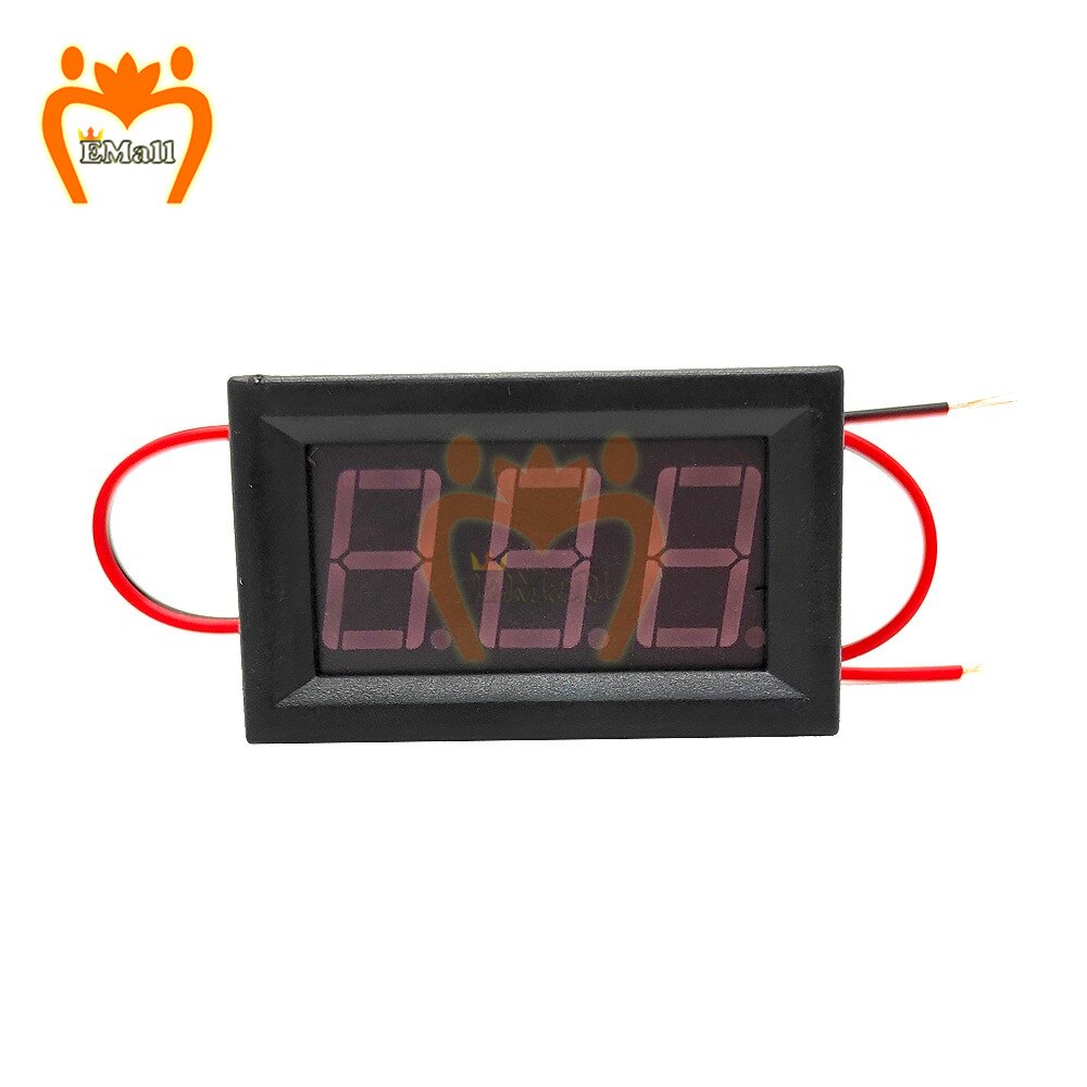 Digital Voltmeter DC 5V to 120V 2 Wire Digital Voltmeter Voltage Panel Meter For Electromobile Motorcycle Car LED Display Gauge