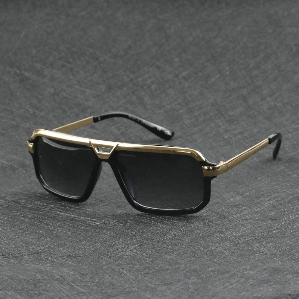 Metallic gold sunglasses for men and women glasses shine the sun on sunglasses
