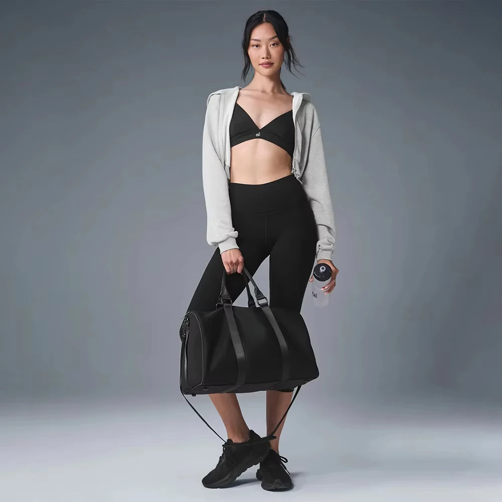 AL hoodie Jacket Full zip Yoga short coat Comfortable Gym outdoor sports Fitness jogging loose casual hoodie jacket