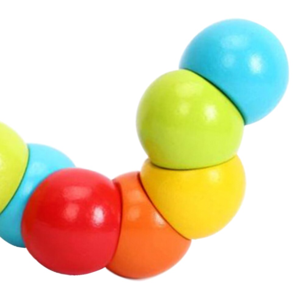 Kids Educational Fun Game Cute Wooden Simulation Toy Flexible Block