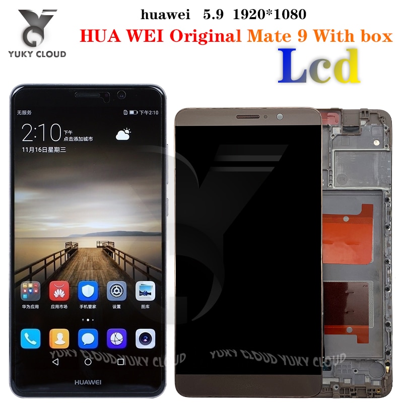 Für HUAWEI Kamerad 9 LCD Anzeige Touchscreen Digitizer Für Huawei Kamerad 9 LCD Mit Rahmen Kamerad9 MHA-L09 MHA-L29 Bildschirm Ersatz