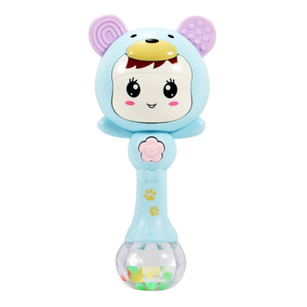 Zabawki dla niemowląt niemowlę dziecko kreskówka drżenie grzechotka noworodek dzwonek ręczny oświetlenie robić zastosowań muzycznych rytm gryzak zabawki edukacyjne robić nauczania początkowego