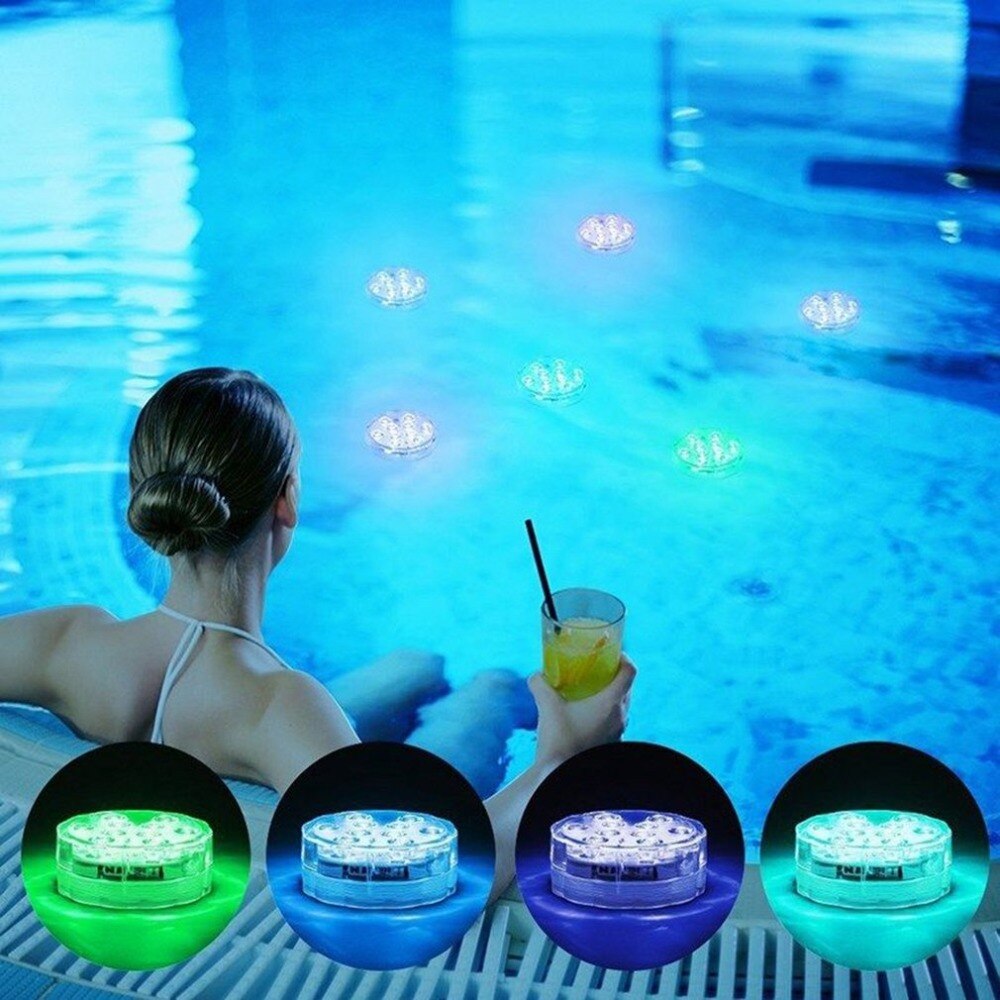 Swimming Pool Light ip68 piscine With Remote Control RGB Submersible Light Durable LED Bulb Portable Underwater