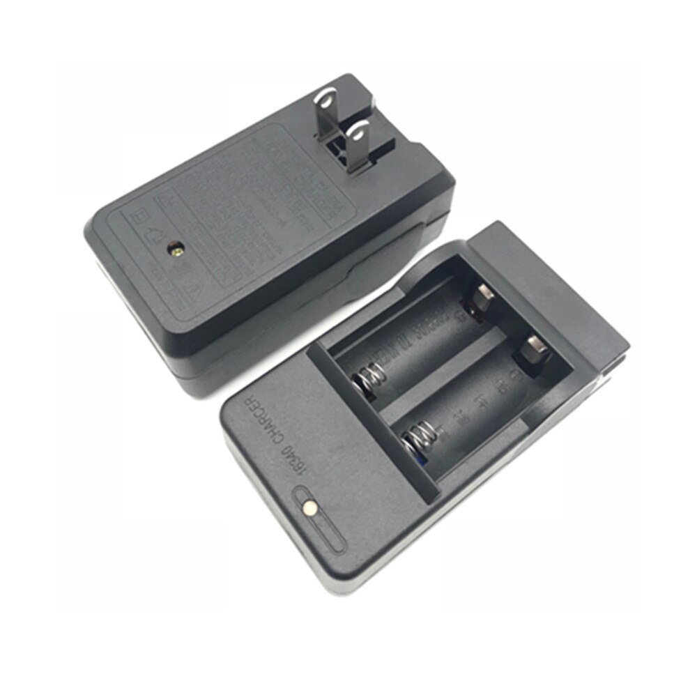 1300mAh ricaricabile 3.7V Li-ion 16340 batterie CR123A batteria LED torcia caricabatterie da parete per 16340 CR123A: green
