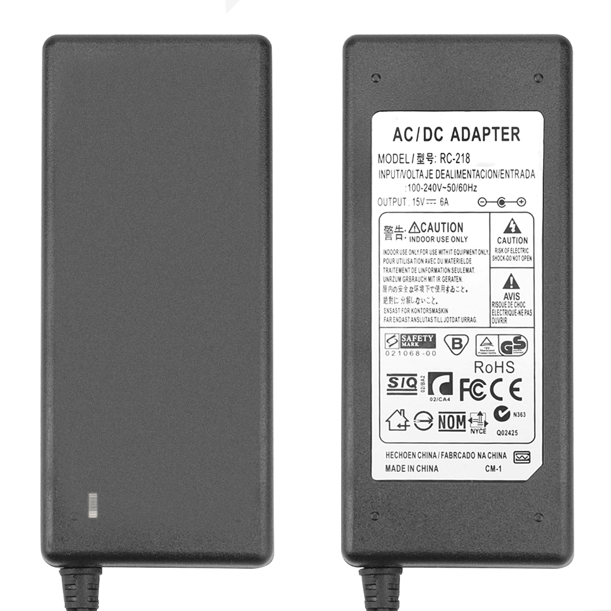 Alimentatore adattatore CA HTRC 15V 6A per caricabatterie bilanciato RC 80W Adattatore Imax B6 V2 Alimentazione CC