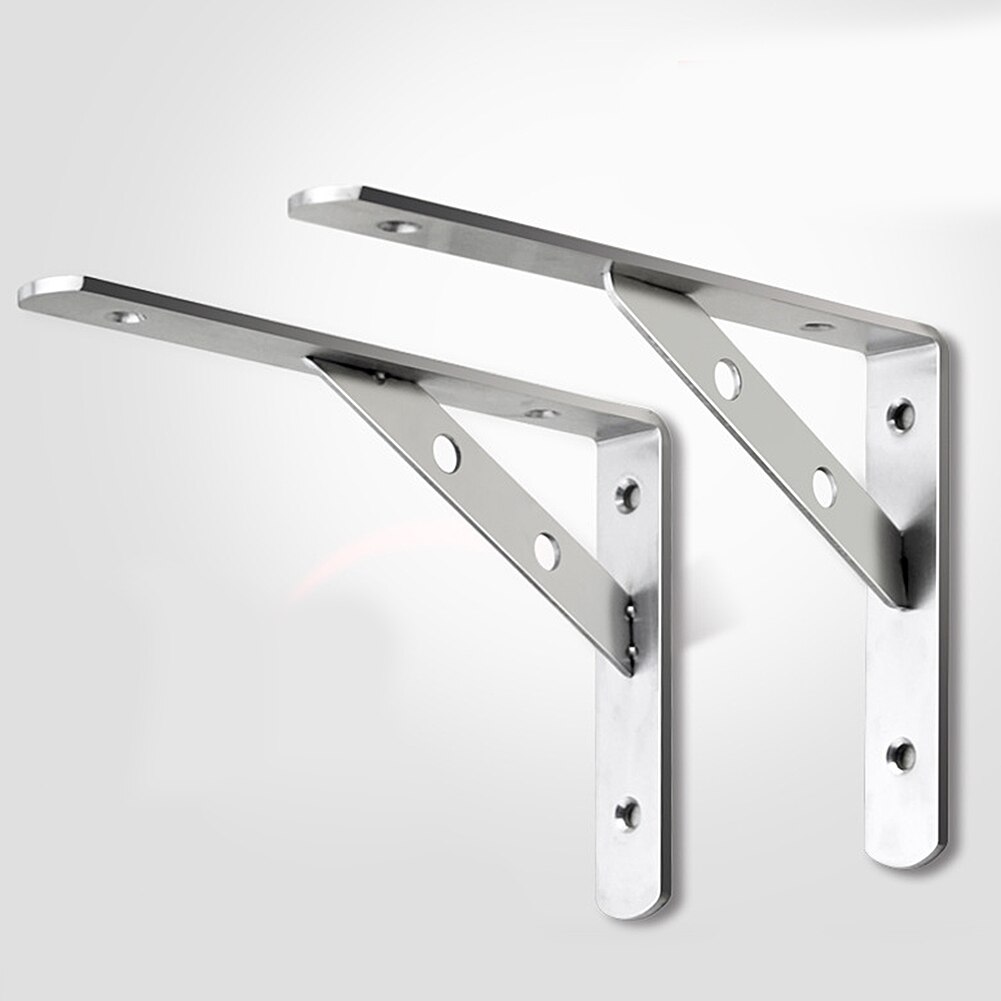 2PCS Length Triangle Folding Angle Bracket Adjustable Wall Mounted Durable Bearing Shelf Bracket DIY Home Table Bench