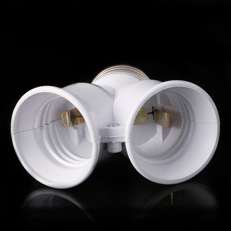 E27 To Double E27 Base Socket Extender Adapter Converter LED Light Lamp Bulb