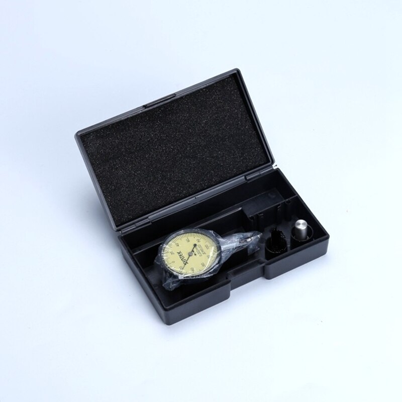 Mini Lever Indicator 0.001mm Accuracy Analog Display Shockproof Dial Gauge Indicator Dial Micrometer Test Tool Dovetail Clamp