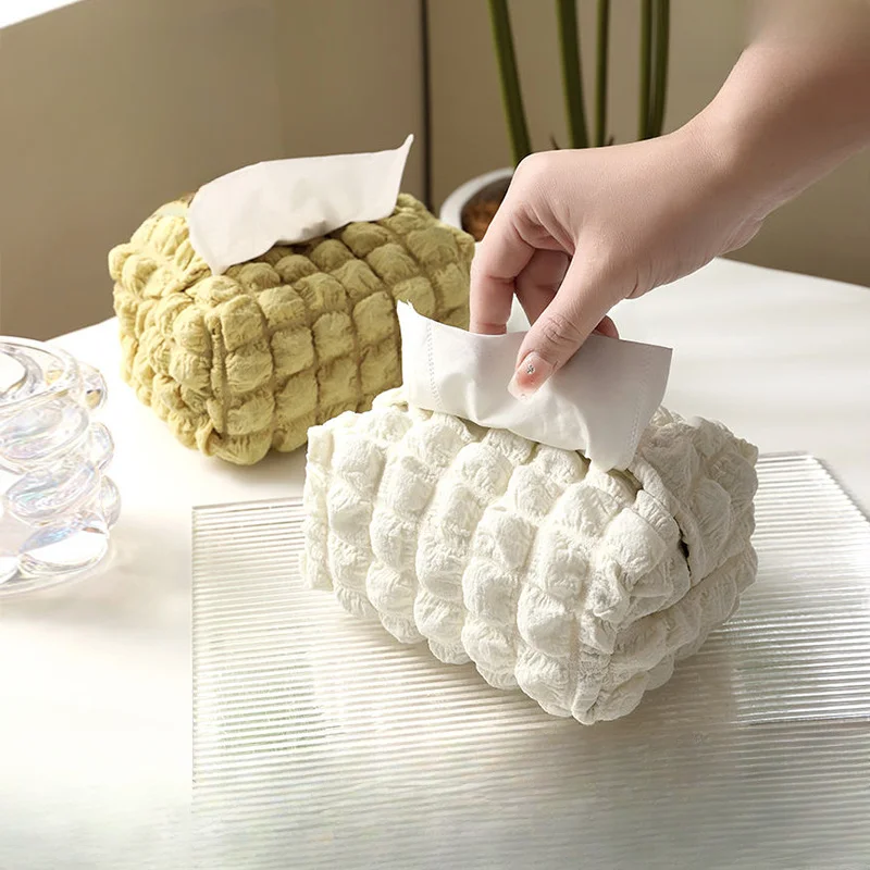 nordisch eins Sanft Puff Gewebe Kasten faltbare Servietten Halfter Rechteck kreative Heimat Sekretariat Serviette Kasten Taschentuch Taschen