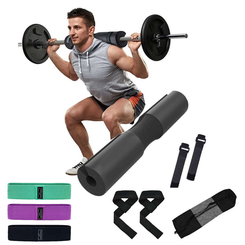 Vægtstangspude squat pad bar pad hofte stød pude til skulder nakke støtte vægtløftning glute bridge gym vægt udstyr