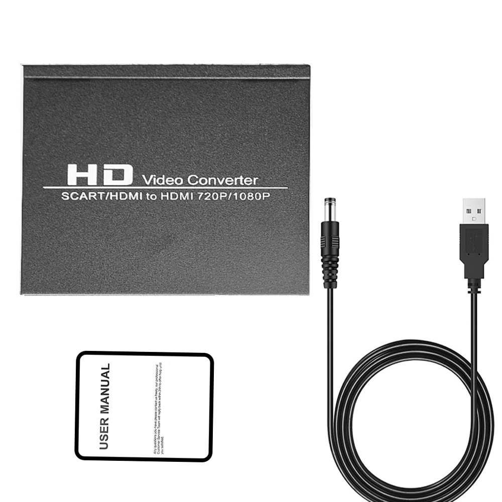 RGB Scart naar HDMI-compatibele Scaler-converter HD Scart RGB naar HDMI-compatibele converterbox met audio-extractor voor Scart RGB: Overigen