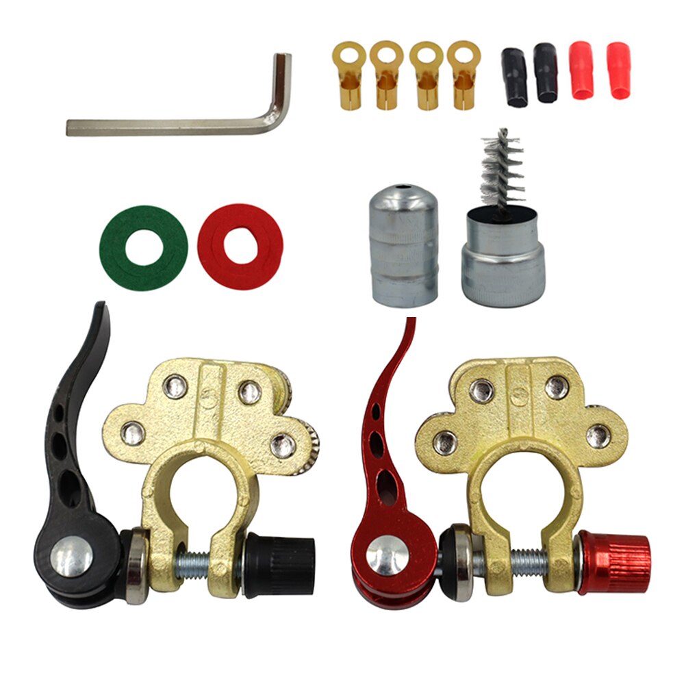 1 Set Connectors Quick Release Clamp Terminal Clamp Battery Terminal Connector Car Battery Terminal For Car Auto Batteries