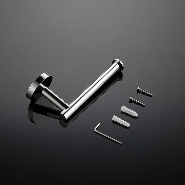 304 Stainless Steel Roll Paper Holder Wall Mounted Gold Toilet Paper Holder Bathroom Hardaware Set Brushed Tissue Paper Shelf